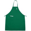 Winco Bright Green Full Length Bib Apron with Pocket, 31 x 26 inch -- 12 per case.