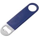 Winco Stainless Steel Blue PVC Coating Flat Bottle Opener -- 12 per case.