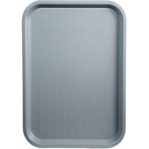 Winco Plastic Gray Fast Food Tray, 10 x 14 inch -- 12 per case.