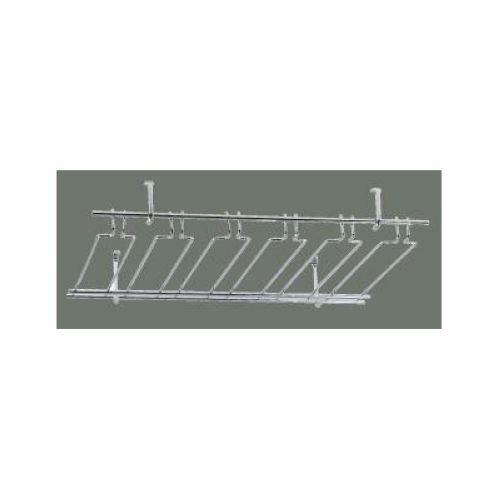 Winco Chrome Plated Overhead Glass Rack, 18 x 36 x 4 inch.