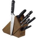 Winco Acero Wooden Knife Block Set -- 4 set per case.