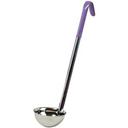Winco Stainless Steel One Piece Ladle with 15.5 inch Purple Handle, 6 Ounce -- 12 per case.