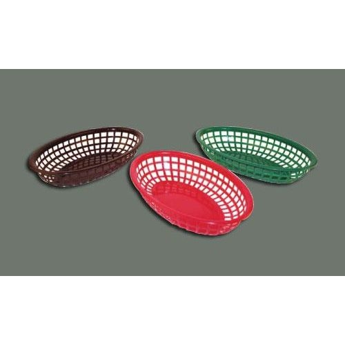 Winco Oval Fast Food Basket, 9 1/2 x 5 x 2 inch -- 12 per case.