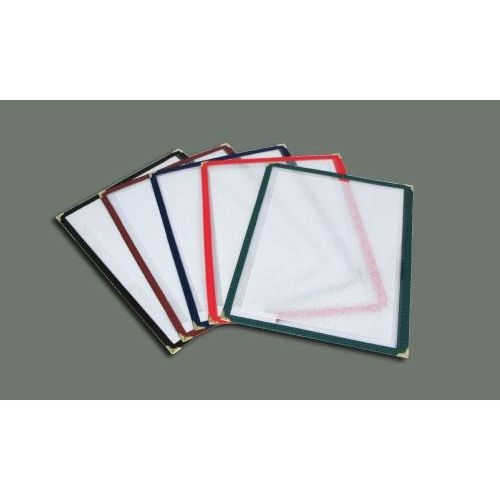 Green Winco Single Menu Cover, 12 x 9 1/2 inch.