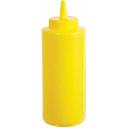 Winco Yellow Regular Squeeze Bottle, 24 Ounce -- 36 per case.