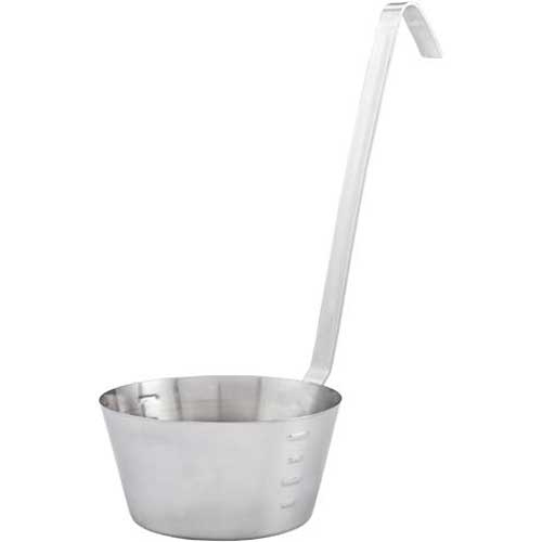 Winco Stainless Steel Hooked Handle Dipper, 1 Quart -- 12 per case.