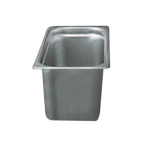 Winco 18/8 Stainless Steel Standard Weight Regular 1/3 Size Steam Table Pan, 2 1/2 inch.
