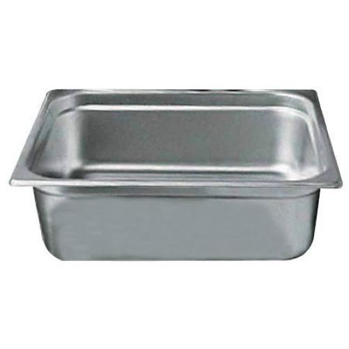 Winco 18/8 Stainless Steel Standard Weight Regular 2/3 Size Steam Table Pan, 6 inch