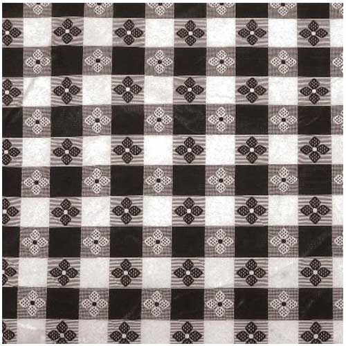 Winco Black Square Table Cloth, 52 x 52 inch -- 12 per case.