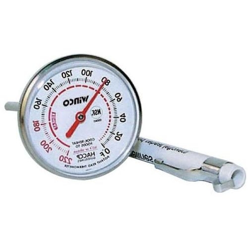 Winco Calibrated Dial Pocket Test Thermometer - 40 to 180 Degree Fahrenheit, 1 inch.