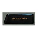 Winco Gold Imprinted Thank You Tip Tray, 4 1/2 x 6 1/2 inch -- 12 per case.