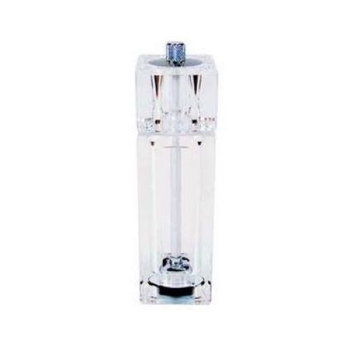 Winco Clear Acrylic Pepper Mill/Salt Shaker, 6 inch Height.