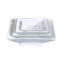 Yanco Lion King Bone White Square Footed Bowl, 64 Ounce -- 12 per case.