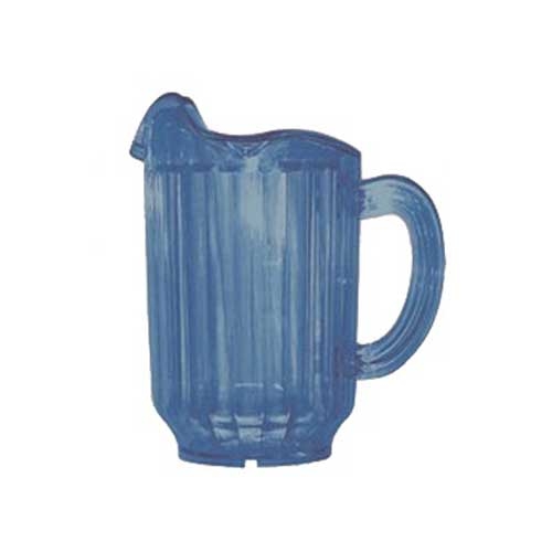 Yanco Plastic Blue Three Spouts Pitcher, 60 Ounce -- 12 per case.