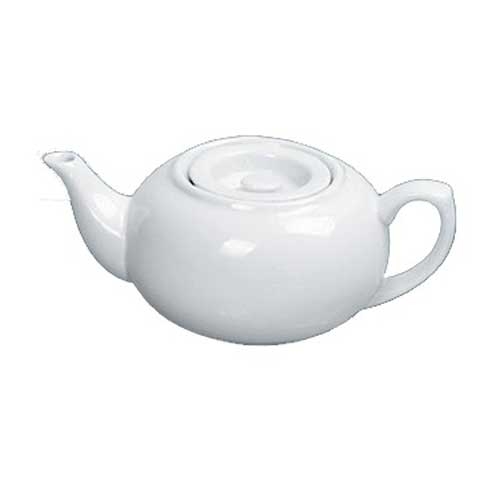 Yanco Porcelain White Accessories Coffee/Teapot with Raised Lid, 24 Ounce -- 12 per case.