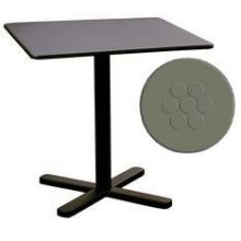 Emu Darwin Antique Moss Grey Square Outdoor Indoor Tilt Top Nesting Table, 29 x 32 inch.