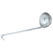 Economy One-Piece Ladles, 18-0 Stainless Steel, Mirror Finish, Capacity 8 Ounce.