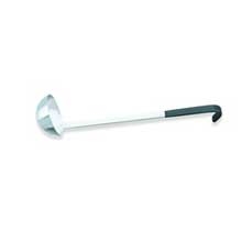 Ladles With Black Kool-Touch Handles - 18-8 Stainless Steel , Capacity 2 Ounce.