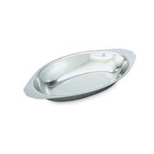 Au Gratins, Oval, Stainless Steel, 8 Ounce -- 12 Per Case