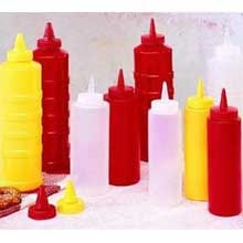 Traex Clear Standard Squeeze Dispenser with Closeable Cap, 12 Ounce -- 12 per case.