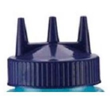 Traex Tri Tip Wide Mouth Blue Replacement Cap Only -- 12 per case.