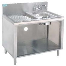 Advance Tabco Prestige 24 inch Series NSF Wet / Dry Waste Cabinet with Door.