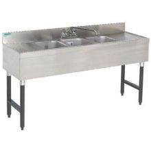 Advance Tabco Challenger Series NSF Bar Sink - 3 Compartment, 3 feet.