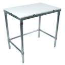 John Boos M Economy KD Galvanized Base Cutting Table, 108 x 36 x 0.75 inch.