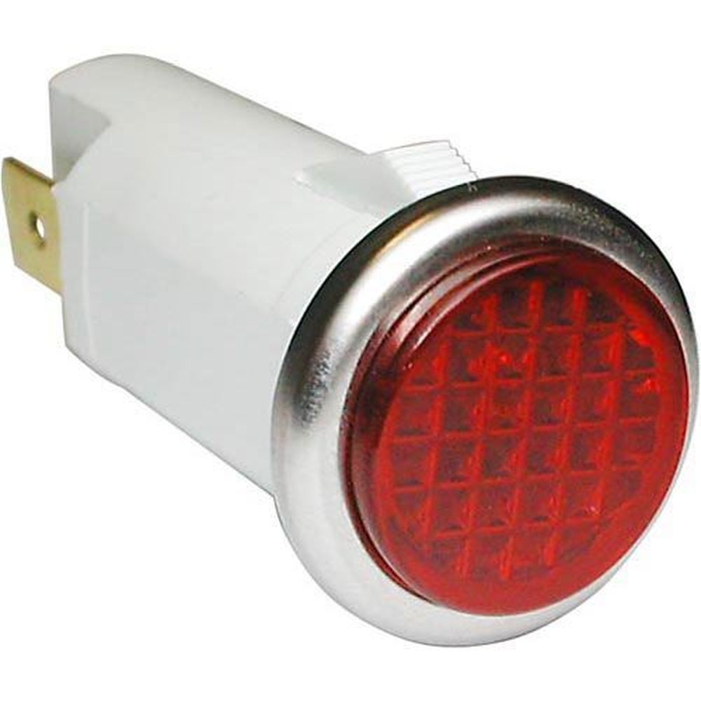 Accutemp Red 250V Signal Light Fits 1/2 inch Hole for Accutemp Part Number AT0E-1800-5
