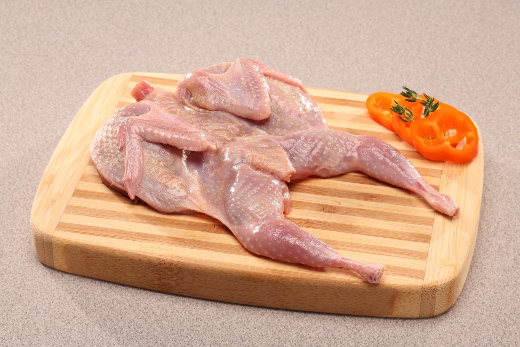 Manchester Farms Breast Cut Bone In Marinated Quail - 8 count per pack -- 6 packs per case.