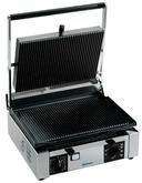 Univex Single 120 Volt Ribbed Panini Press, 1.5 inch Wide