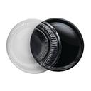 Northwest Enterprises Party Essentials 16 inch Black Tray with Lid -- 12 set per case