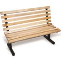 John Boos Maple Park Bench with Back, 72 inch.