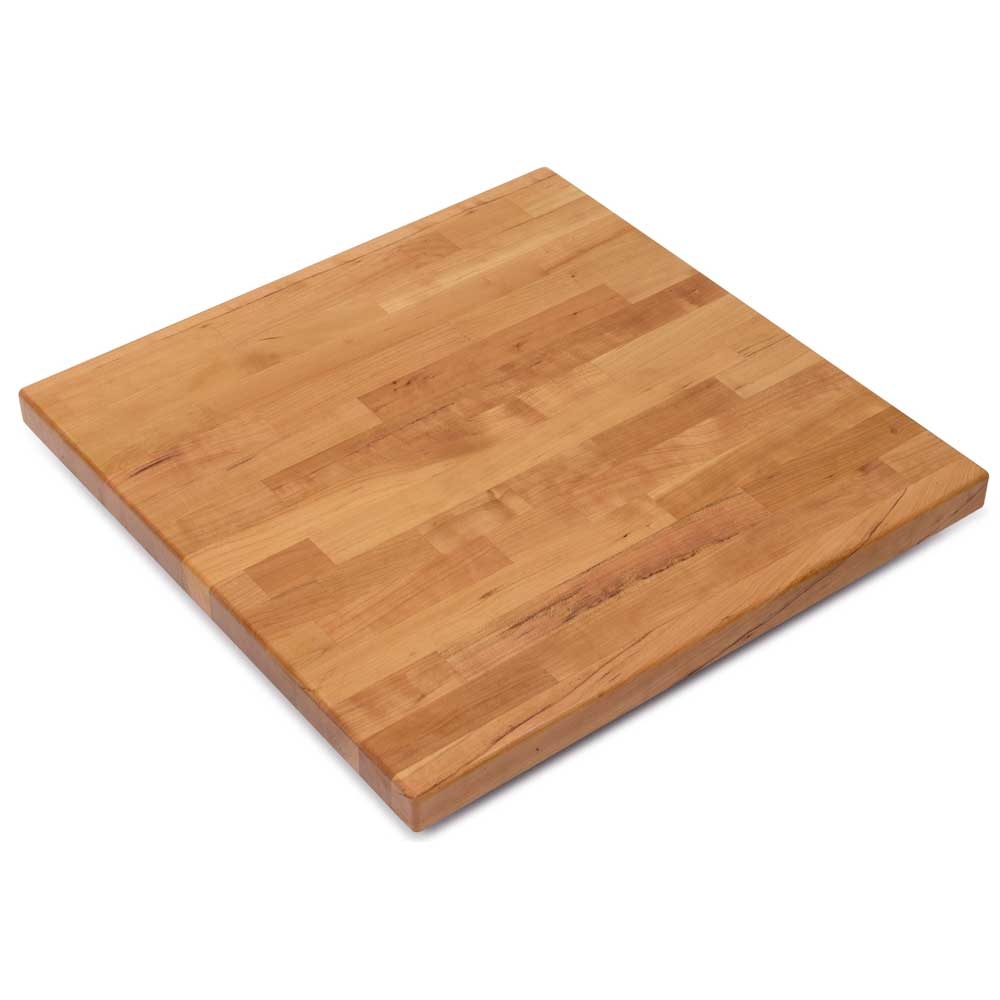 John Boos Tuff Var Finish Square Blended Cherry Butcher Block Top, 36 x 36 x 1.5 inch.