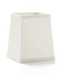 Hollowick Ivory Tapered Square Fabric Candlestick Shade, 4 3/4 x 4 1/4 x 4 1/4 inch.