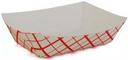 Southern Champion Number 200 Southland Red Check Paperboard Food Tray, 2 Pound Capacity - 250 count per pack -- 4 packs per case