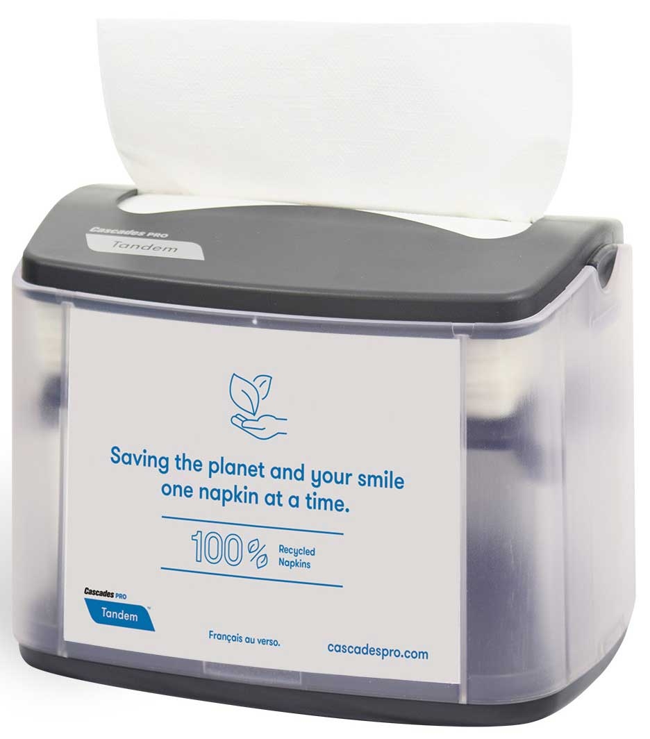 Cascades Tandem Interfold Napkin Dispenser, 6 inch