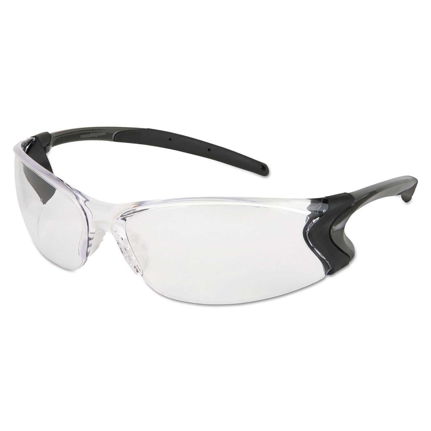 MCR Safety Clear Frame Polycarbonate Anti-Fog Clear Lens Backdraft Glasses