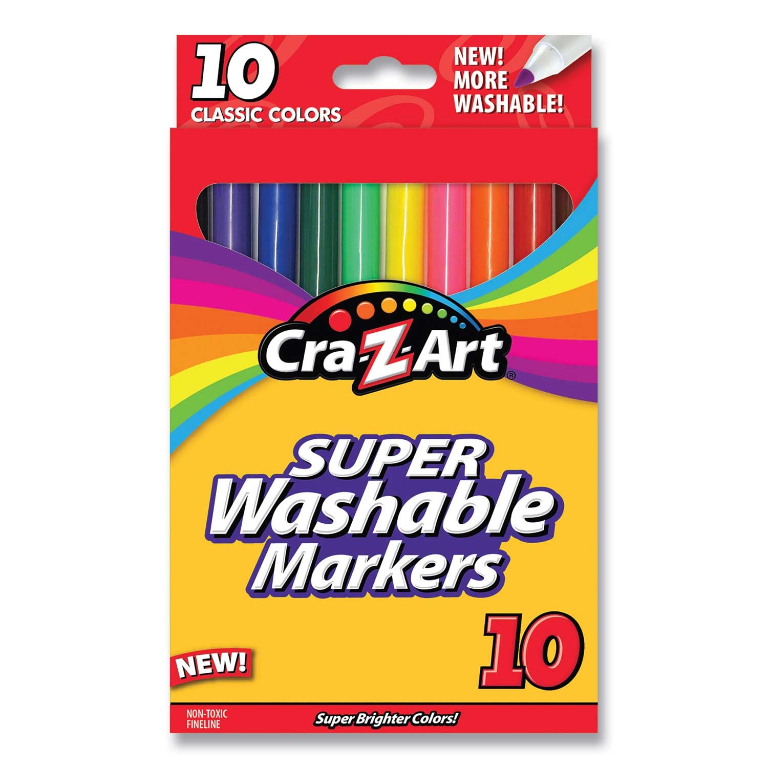 Cra-Z-Art Fine Bullet Tip Super Washable Marker - 10 per set -- 1 set