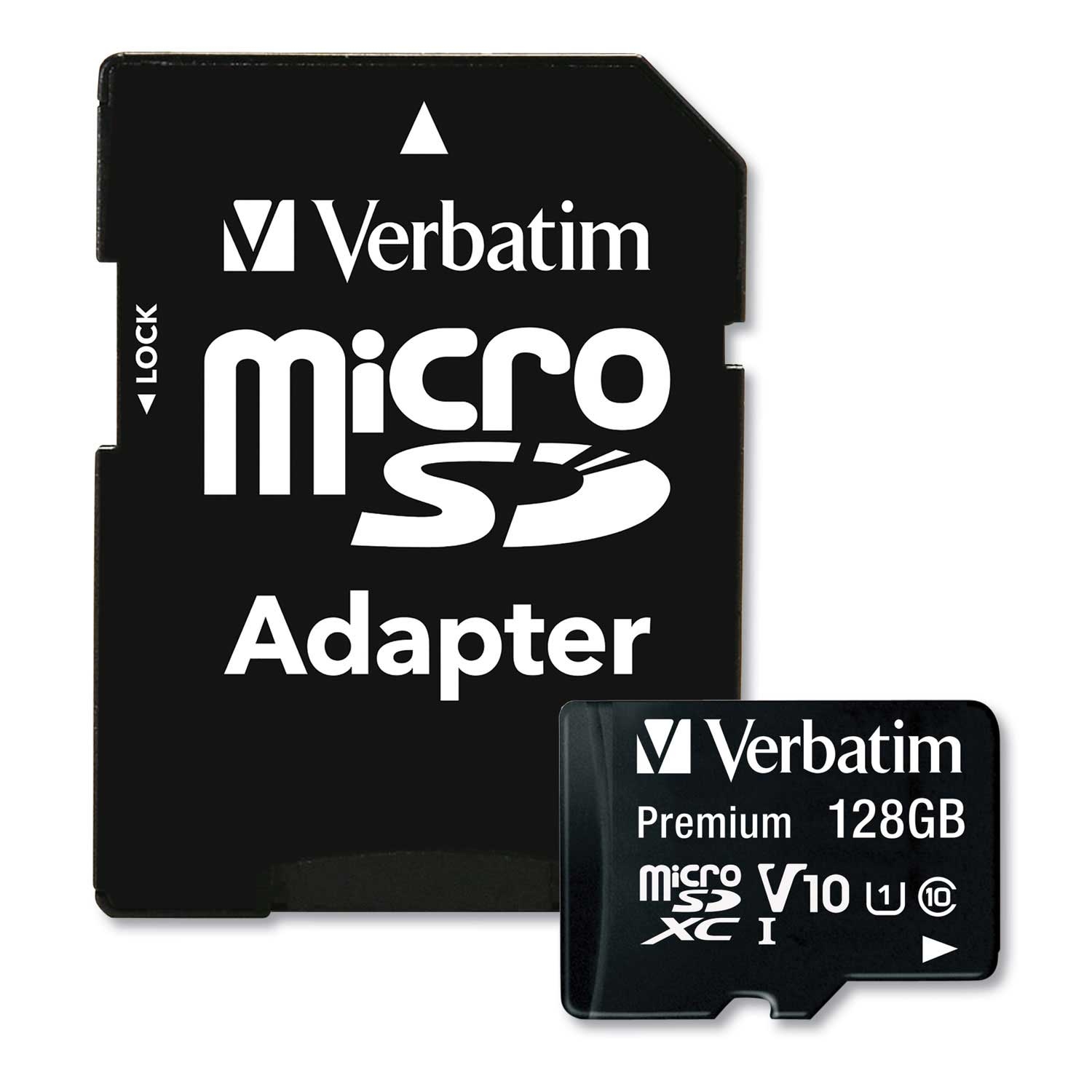 Verbatim 128GB Premium Micro SDXC Memory Card with Adapter