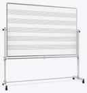 Luxor White Double Sided Mobile Music Whiteboard, 72 x 48 inch Height