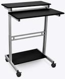 Luxor Glass Adjustable Stand Up Workstation, 31.5 x 29 inch