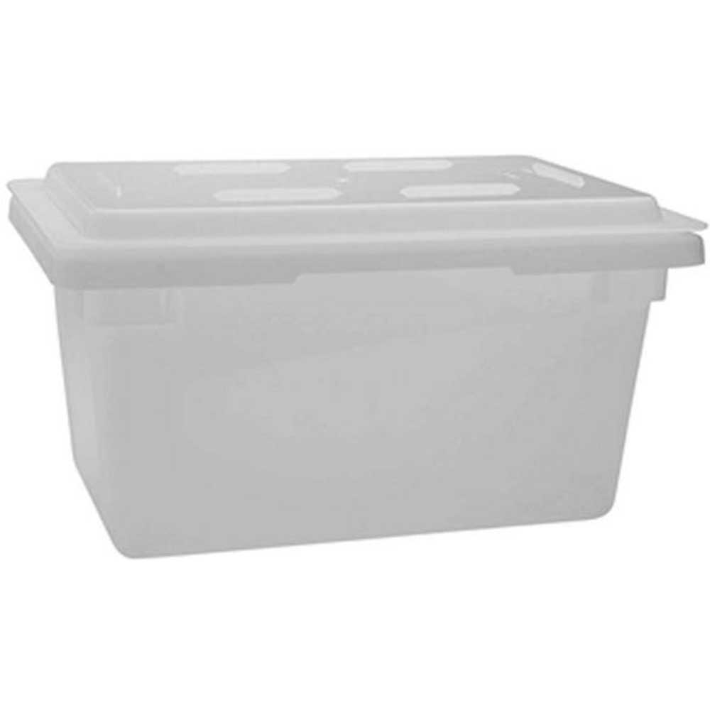 Winco Polypropylene White Full Size Food Storage Box, 18 x 26 x 12 inch -- 6 per case.