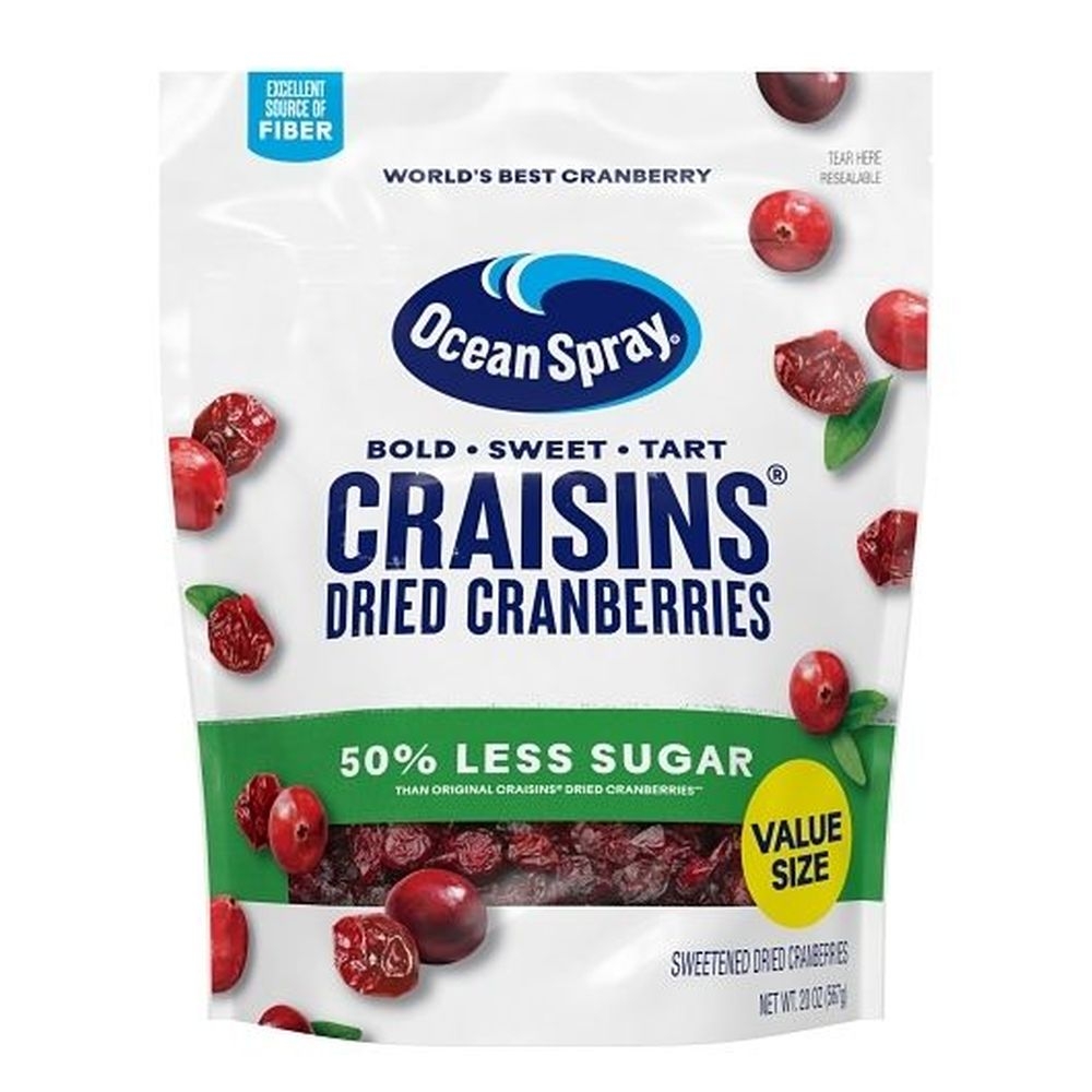 Craisins 50 Percent Less Sugar Dried Cranberries