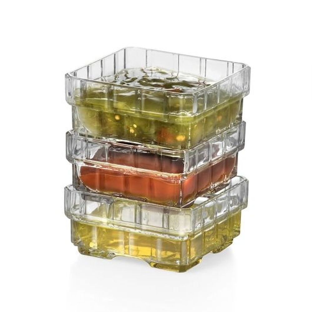 Stack 4 Ounce Click Clack Crystalline Dish, 24 count