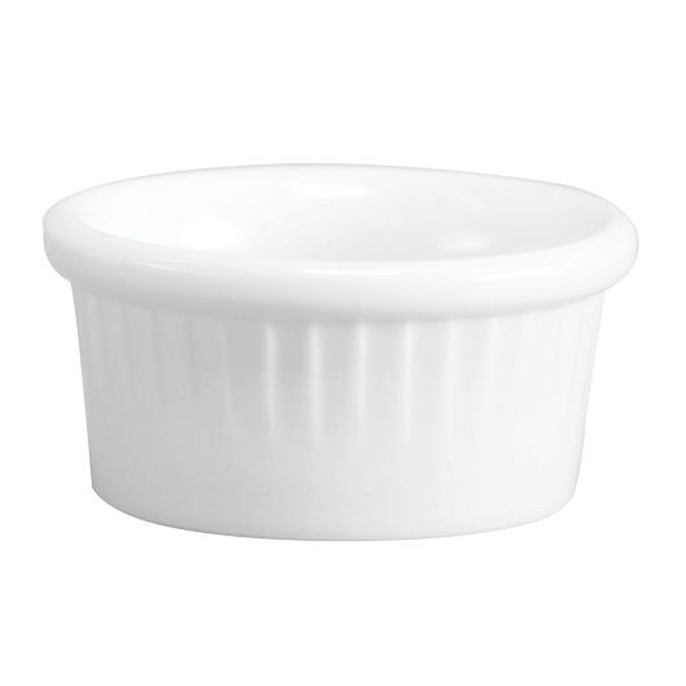 White 2 Ounce Fluted Ramekin, 36 count