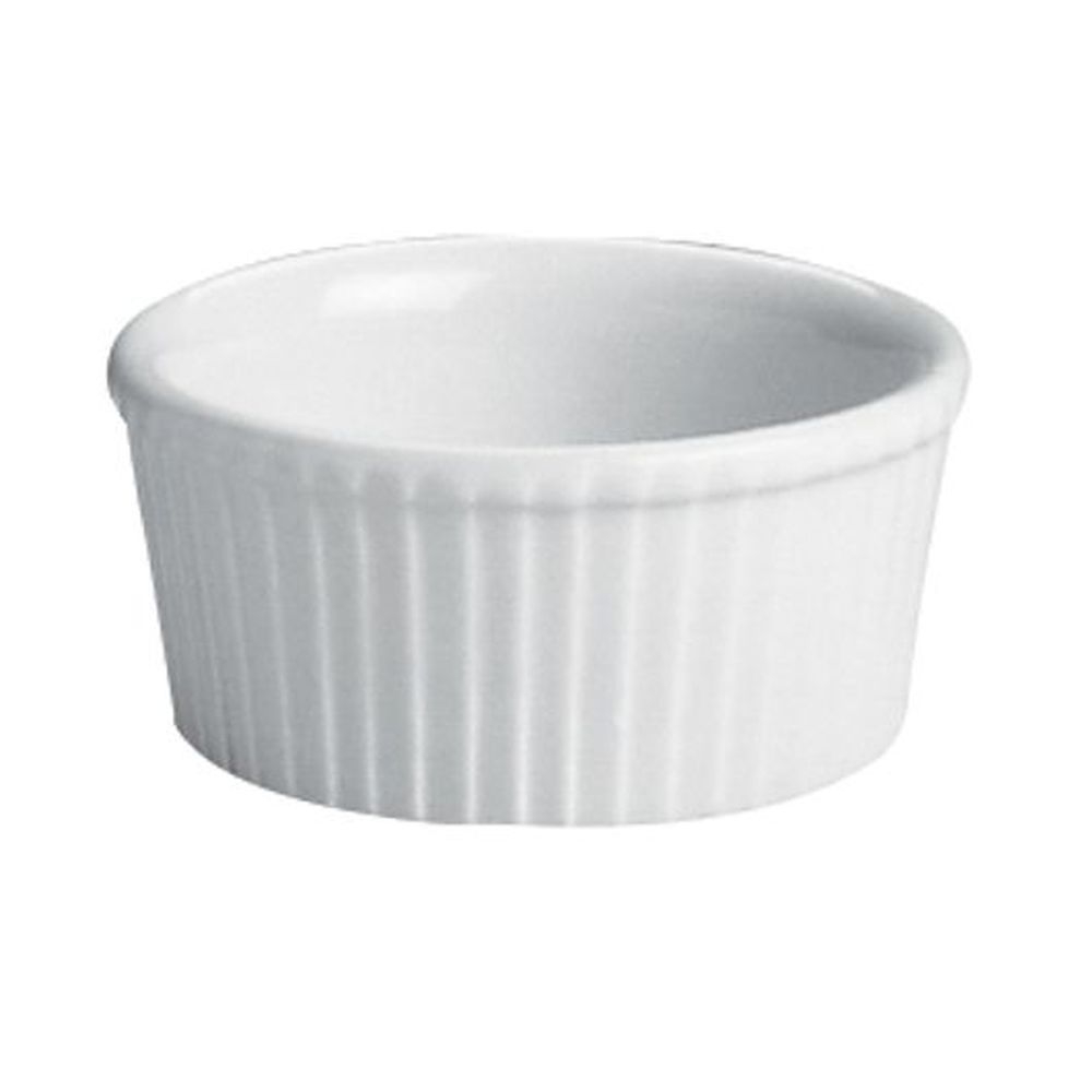 White 4.5 Ounce Fluted Ramekin, 24 count
