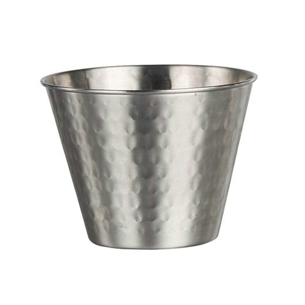 Stainless Steel 12 Ounce Hammered Fry Cup, 48 count