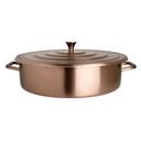 Stainless Steel Bronze Round Homestyle Chafer, 2 Gallon Capacity