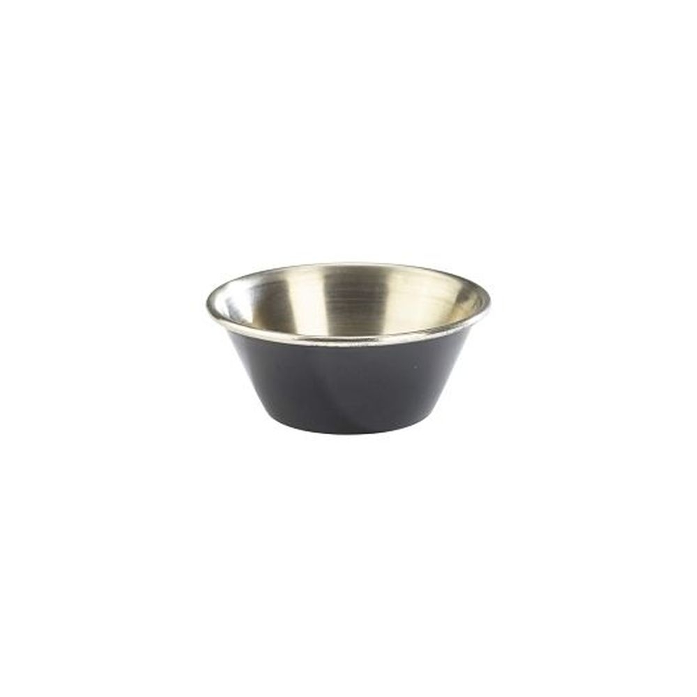 Stainless Steel 1.5 Ounce Black Ramekin, 24 count